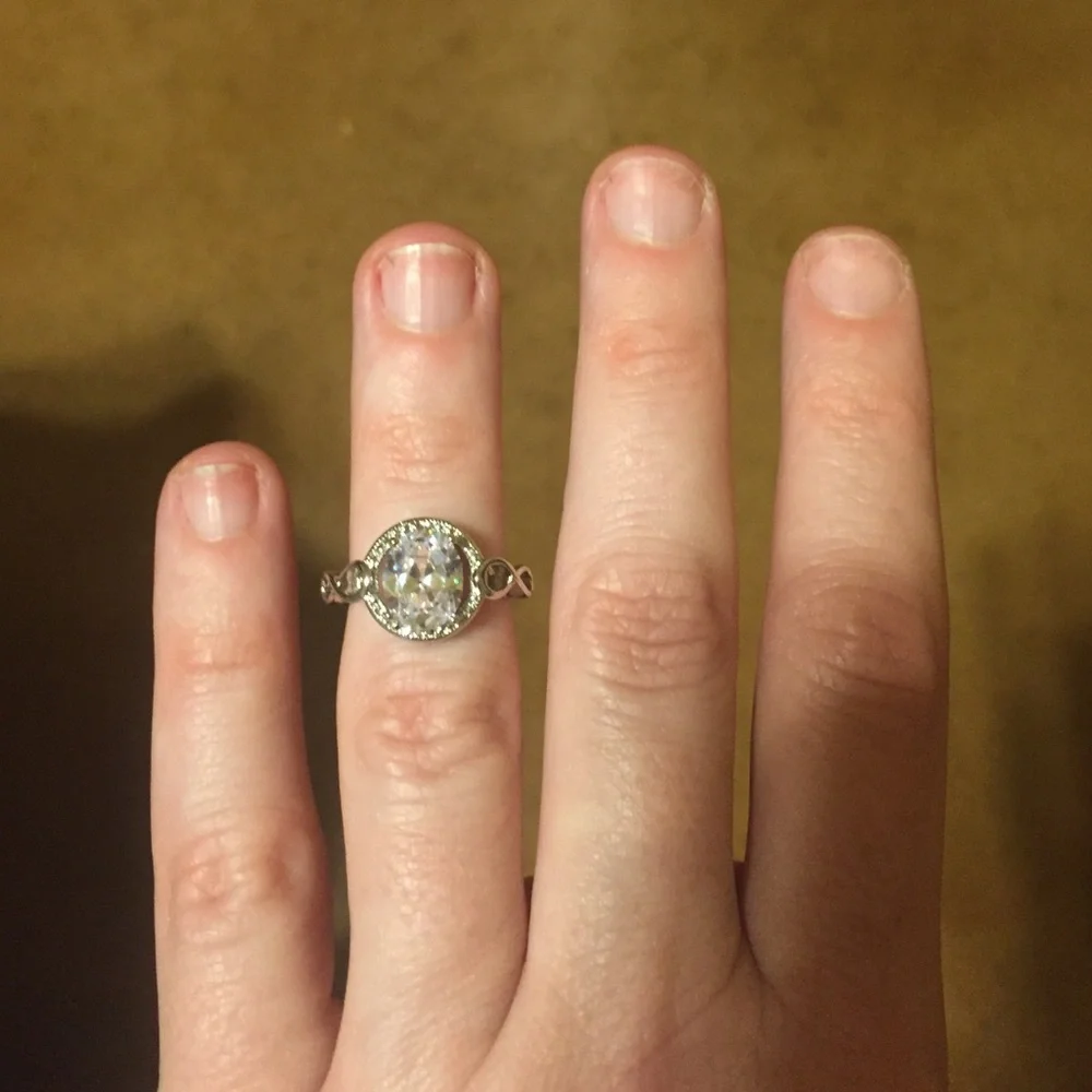 CZ silver ring | offer in description